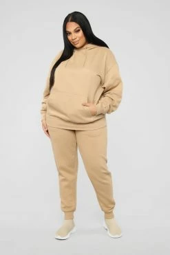 Fashion Nova Stole Your Boyfriend's Oversized Jogger - Nude Sweatpants & Joggers