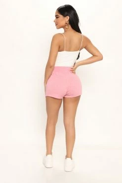 Fashion Nova Care Free Short - Strawberry