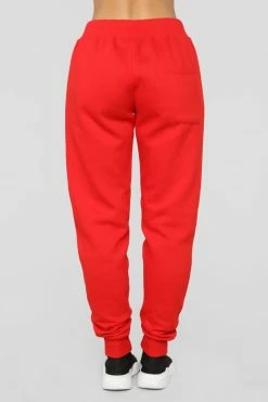 Fashion Nova Stole Your Boyfriend's Oversized Jogger - Red Sweatpants & Joggers