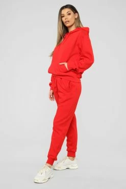 Fashion Nova Hoodies & Sweatshirts Stole Your Boyfriend's Oversized Hoodie - Red