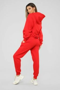 Fashion Nova Hoodies & Sweatshirts Stole Your Boyfriend's Oversized Hoodie - Red