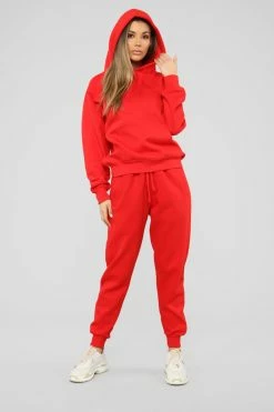 Fashion Nova Hoodies & Sweatshirts Stole Your Boyfriend's Oversized Hoodie - Red