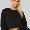 Fashion Nova Like A Champ Pullover Sweatshirt - Black