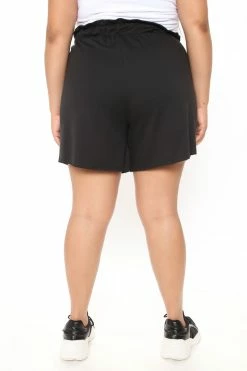 Fashion Nova Chill Dress Code Sweatshort - Black Loungewear Shorts