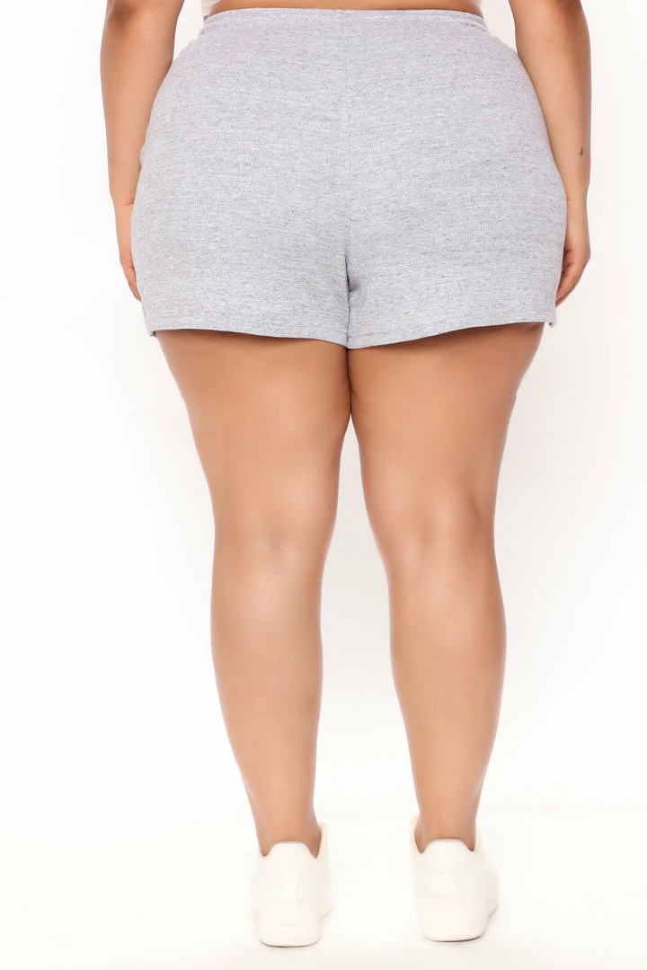 Fashion Nova Loungewear Shorts Up All Night Sweatshorts - Heather Grey