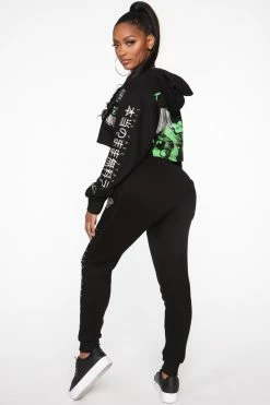 Fashion Nova Sweatpants & Joggers Taking Over Sweatpants - Black