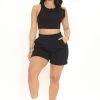Fashion Nova Lounge With Me Sweatshorts - Black Loungewear Shorts