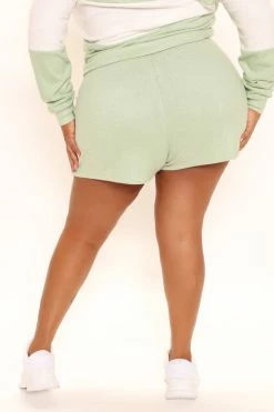 Fashion Nova Hoodies & Sweatshirts Weekend In Malibu Quarter Zip Sweatshirt - Sage