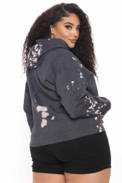 Fashion Nova Hoodies & Sweatshirts Back In Black ACDC Hoodie - Black/white