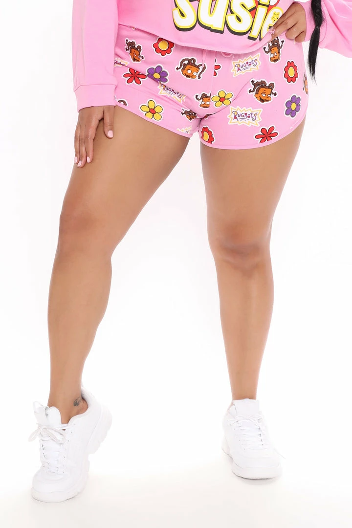 Fashion Nova Loungewear Shorts Best In Class Susie Short - Pink