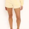 Fashion Nova Britney Mix & Match Fleece Short - Yellow