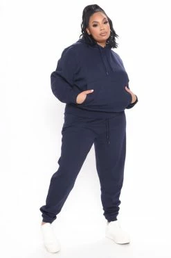 Fashion Nova Look Again Hoodie - Navy Hoodies & Sweatshirts