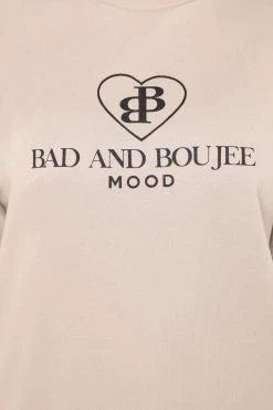 Fashion Nova Boujee Sweatshirt - Taupe