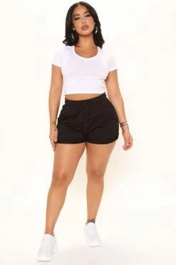 Fashion Nova Gracie Shorts - Black