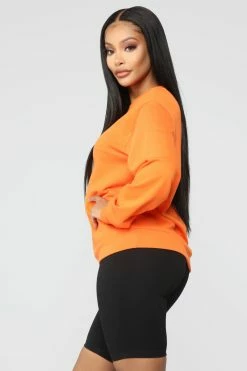 Fashion Nova Hoodies & Sweatshirts Boujee Sweatshirt - Orange