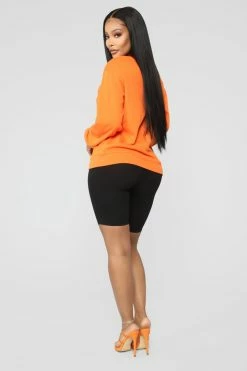 Fashion Nova Hoodies & Sweatshirts Boujee Sweatshirt - Orange