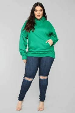 Fashion Nova Hoodies & Sweatshirts Stole Your Boyfriend's Oversized Hoodie - Kelly Green