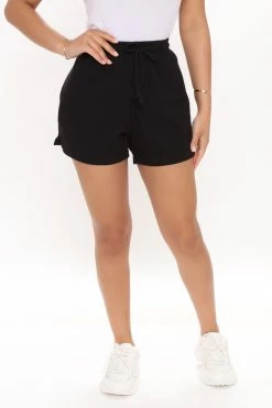 Fashion Nova Up All Night Sweatshorts - Black Loungewear Shorts