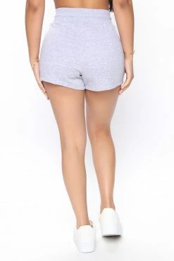 Fashion Nova Care Free Short - Heather Grey