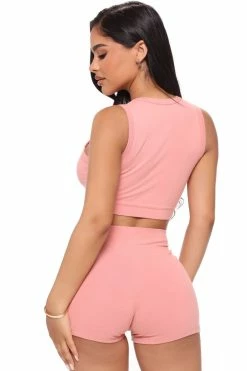 Top 10 🛒 Fashion Nova Match My Energy Short Set - Rose Loungewear Sets 🥰 9 Fashion Nova Match My Energy Short Set - Rose Loungewear Sets