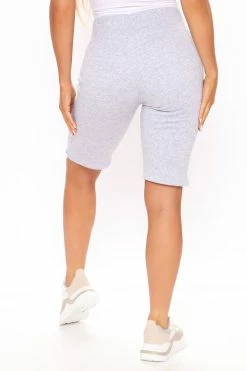 Fashion Nova Loungewear Shorts Early Mornings Sweatshorts - Heather Grey