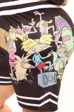 Fashion Nova Nickelodeon Jersey Short - Black