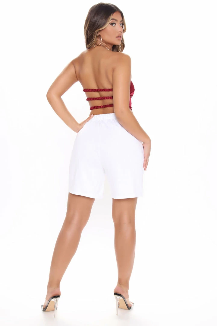 New ๐ Fashion Nova Total Baddie Slouchy Sweatshort - White Loungewear Shorts ๐งจ 8 Fashion Nova Total Baddie Slouchy Sweatshort - White Loungewear Shorts