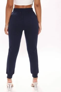 Fashion Nova Sweatpants & Joggers Easy As Can Be Basic Joggers - Navy