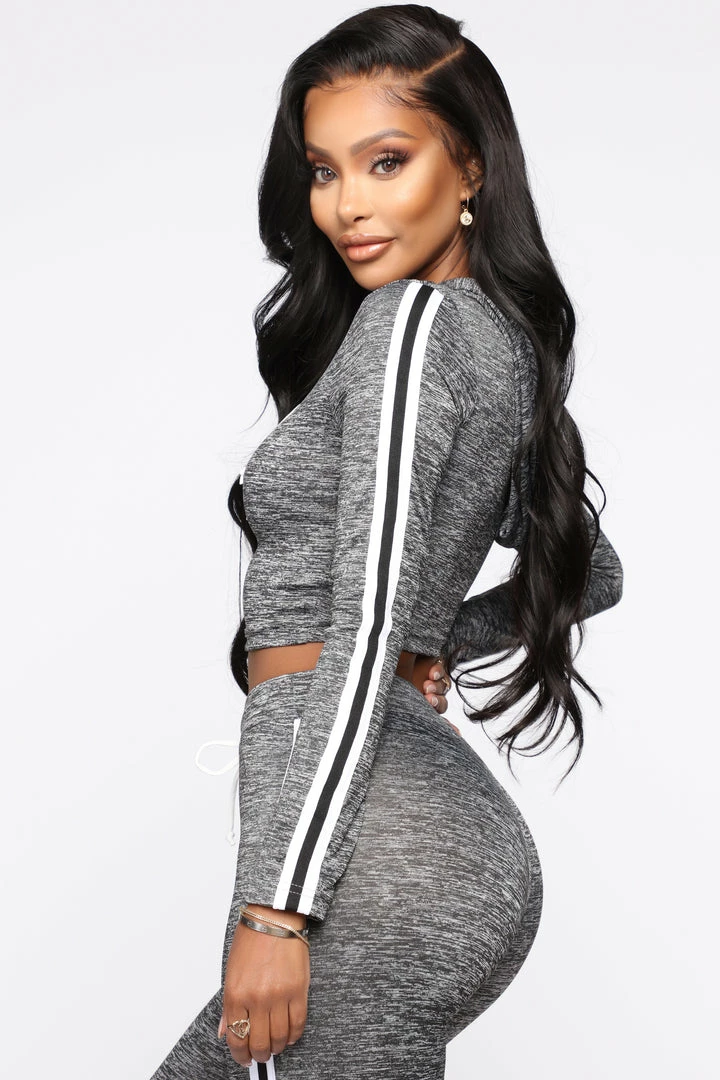 Fashion Nova Got What You Want Lounge Set - Heather Grey Loungewear Sets