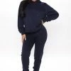 Fashion Nova Sweatpants & Joggers Look Again Joggers - Navy