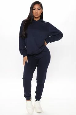 Fashion Nova Sweatpants & Joggers Look Again Joggers - Navy