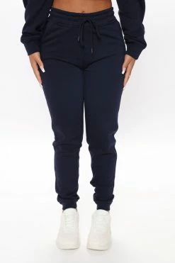 Fashion Nova Sweatpants & Joggers Look Again Joggers - Navy