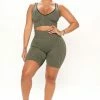 Brand new 🌟 Fashion Nova Best To Do It Biker Short Set - Olive ❤️ 1 Fashion Nova Best To Do It Biker Short Set - Olive