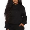 Fashion Nova Look Again Hoodie - Black