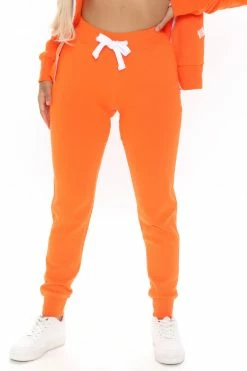 Fashion Nova Sweatpants & Joggers Relaxed Vibe Joggers - Orange