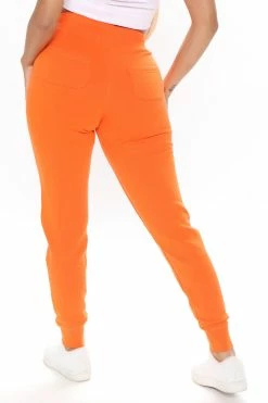 Fashion Nova Sweatpants & Joggers Relaxed Vibe Joggers - Orange