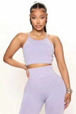 Fashion Nova Weekend Errands Legging Set - Lavender
