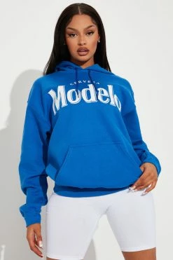 Fashion Nova Modelo Mexico Hoodie - Blue Hoodies & Sweatshirts