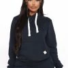 Fashion Nova Relaxed Vibe Solid Hoodie - Navy