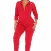 Fashion Nova Latest And Greatest French Terry Jogger - Red Sweatpants & Joggers
