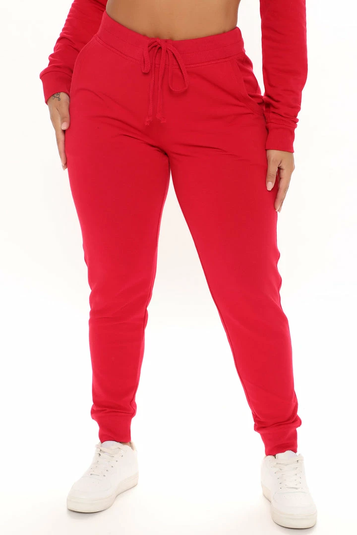 Best Pirce ❤️ Fashion Nova Latest And Greatest French Terry Jogger - Red Sweatpants & Joggers ⌛ 4 Fashion Nova Latest And Greatest French Terry Jogger - Red Sweatpants & Joggers