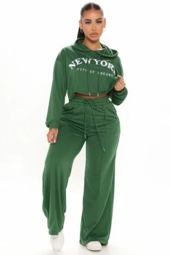 Fashion Nova Loungewear Sets Having It My Way Pant Set - Hunter