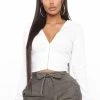 Fashion Nova Hoodies & Sweatshirts Better Days Crop Hoodie - White