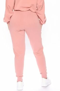 Fashion Nova Latest And Greatest French Terry Jogger - Mauve Sweatpants & Joggers