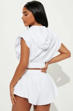 Fashion Nova Morning Tea Short Set - White