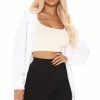 Fashion Nova Stole Your Boyfriend's Oversized Zip Up Hoodie - White