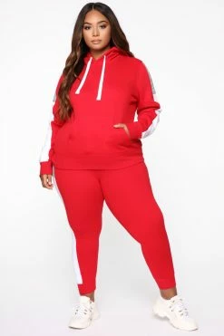 Fashion Nova Analissa Jogger - Red