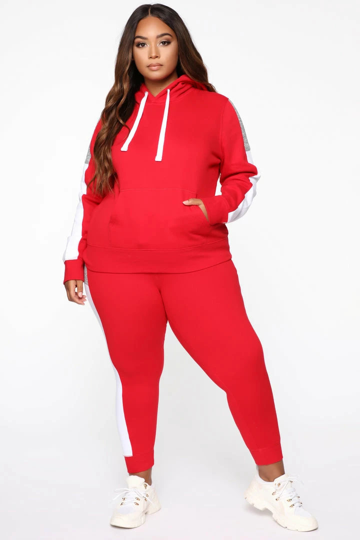 Fashion Nova Analissa Jogger - Red