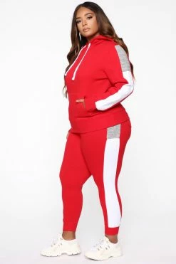 Fashion Nova Hoodies & Sweatshirts Analissa Pullover Hoodie - Red