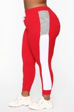 Fashion Nova Analissa Jogger - Red
